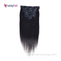 USEXY 100 Brazilian Human Hair Seamless Clip In Hair Extension For White Woman, Afro Hair Extension Clip In Remy